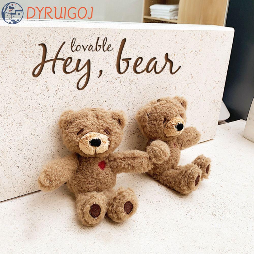 Móc Khóa Gấu Nhồi Bông Dễ Thương Phong Cách Hàn Quốc