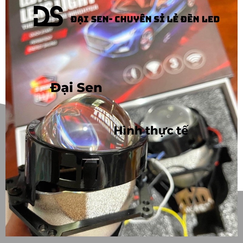 Bi Led laser ô tô, xe máy KUS JG2 chính Hãng 58W siêu sáng