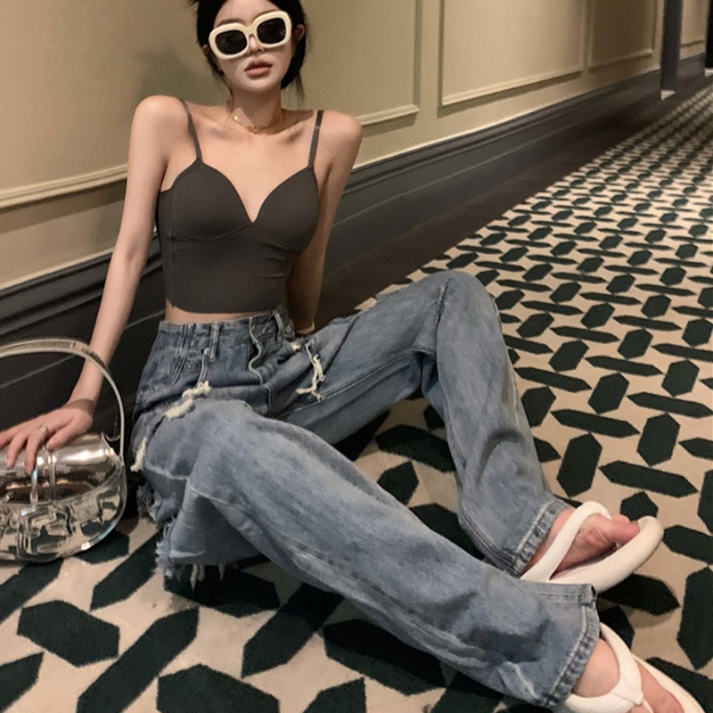 IELGY   Quần harem Lưng Cao Dáng Rộng Phong Cách Thời Trang Dành Cho Nữ