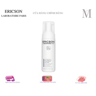 Bọt làm sạch da hỗn hợp da dầu nhạy cảm giúp làm sạch và làm dịu da ericson laboratoire bio-respect cleansing mousse