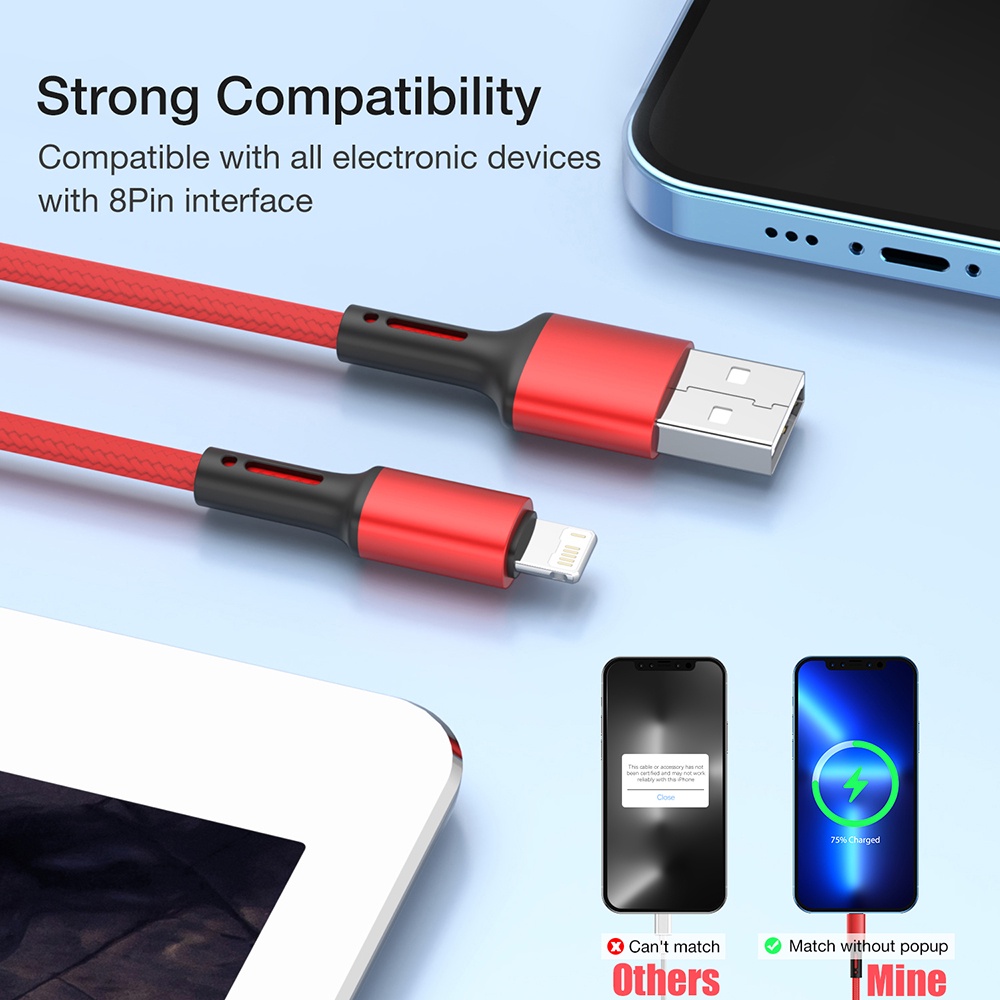 Dây Cáp Sạc Nhanh 1m 2m 3m Cho iPhone 5 6 s 7 8 10 11 12 Pro Max Mini X XS XR SE Dài 1 2 3m