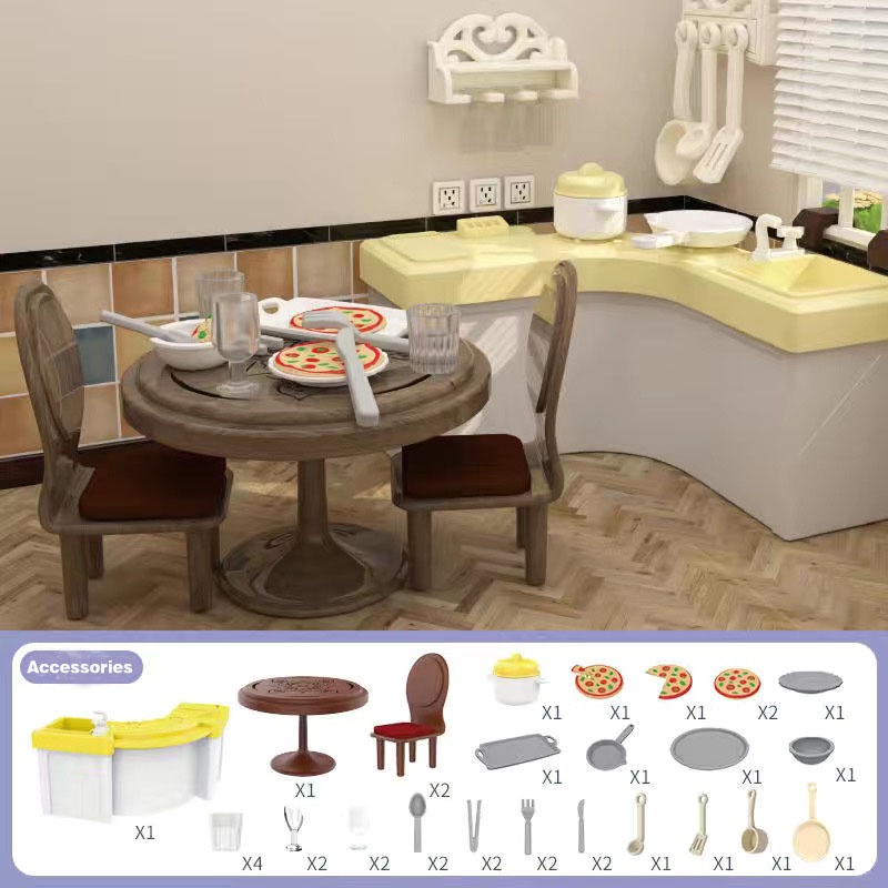 Mô Hình Khu Rừng Thỏ Tỉ Lệ 1 / 12 Trang Trí Nhà Búp Bê