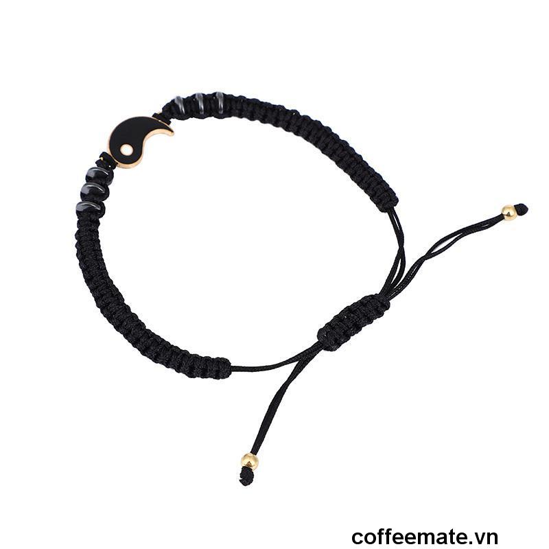⚡Vòng tay bằng hợp kim thiết kế mặt dây kết hợp âm dương thời trang cho cặp đôi