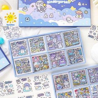 Sticker cute trang trí dán tập vở, bình nước, bút nước