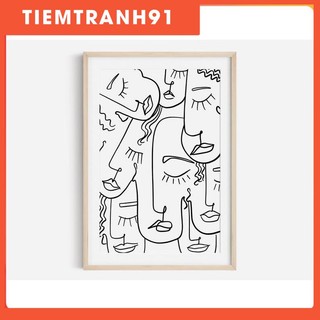 Tranh treo tường | Line art-Cutlery Print Fine Line, Kitchen Prints, Kitchen Art 04 , tranh canvas giá rẻ