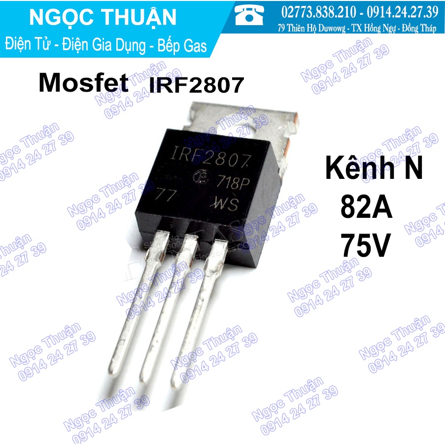 Mosfet IRF2807 KÊNH N  82A 75V