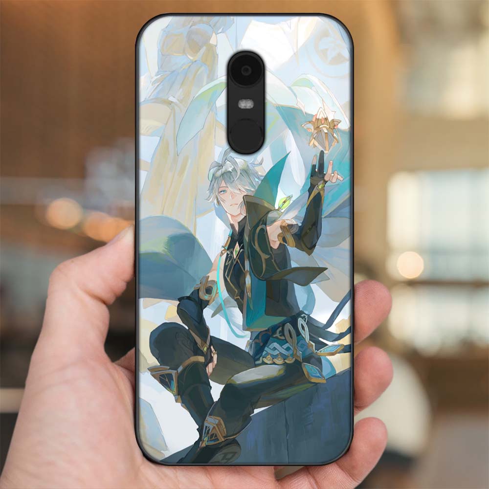 Ốp lưng Xiaomi Redmi 5 Plus viền đen in hình Alhaitham Genshin Impact