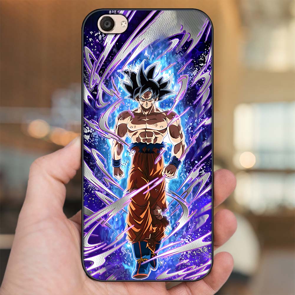 Ốp lưng Vivo V5, V5 Plus viền đen in hình Son Goku Dragon Ball Super Saiyan