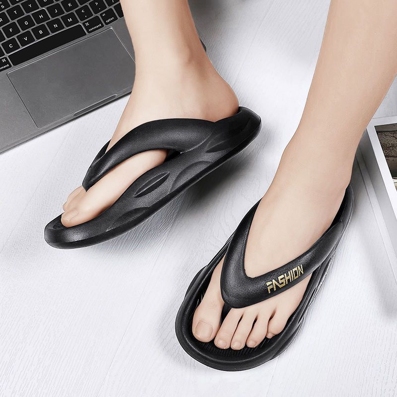 Mới Dép Xỏ Ngón Đi Biển Đế Dày Chống Trượt Chống Mài Mòn Cho Nam