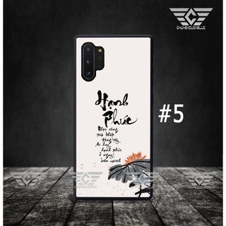 Ốp lưng SAMSUNG NOTE 10 - NOTE 10 PLUS Thư pháp bằng kính