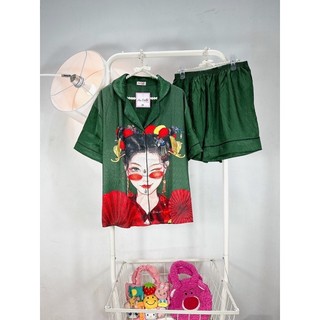 Đồ bộ bigsize Pyjama Lụa xước thiết kế 60-90kg