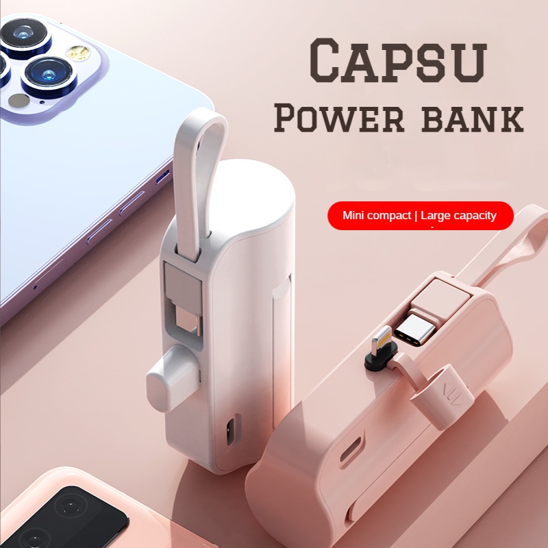 Sạc Dự Phòng Không Dây Mini Có Đèn LED