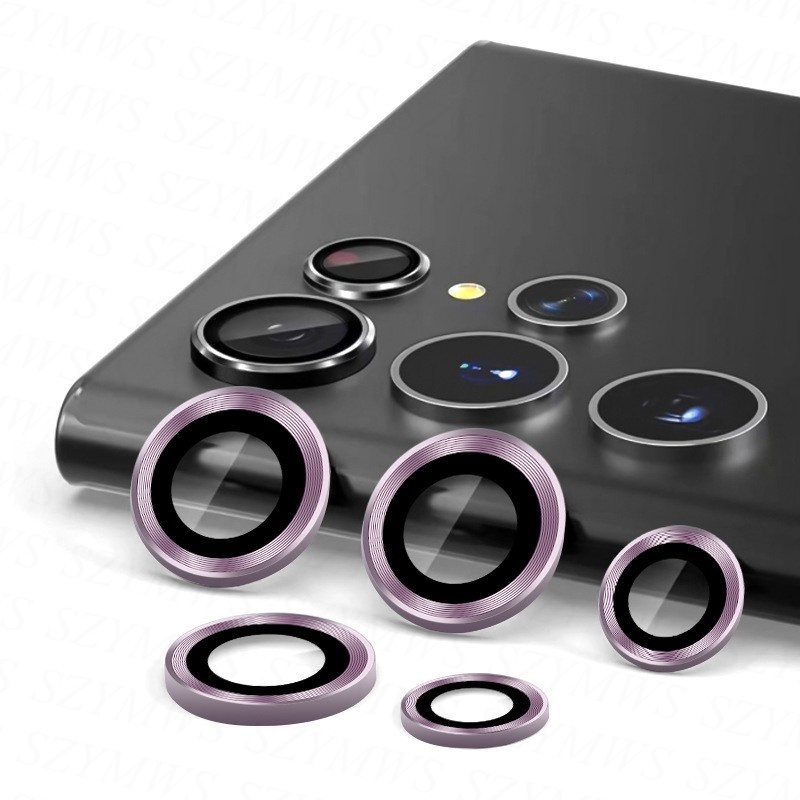 Set 5 Vòng Kim Loại Bảo Vệ Ống Kính Máy Ảnh Cho Điện Thoại Samsung Galaxy S23 S22 Ultra S23 Plus
