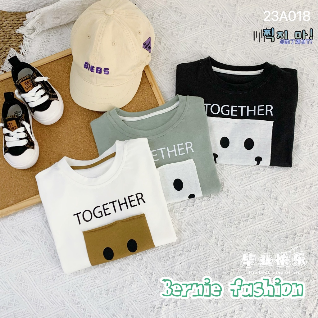 Áo phông mặt cười together Bernie cho bé trai