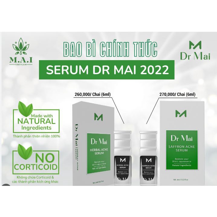 Mẫu Mới Serum Dr.Mai Ngăn Ngừa Mụn Hiệu Quả - Chính Hãng 100%