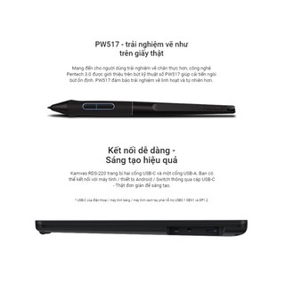 Bảng vẽ LCD Kamvas 22 (2.5K) (RDS-220)