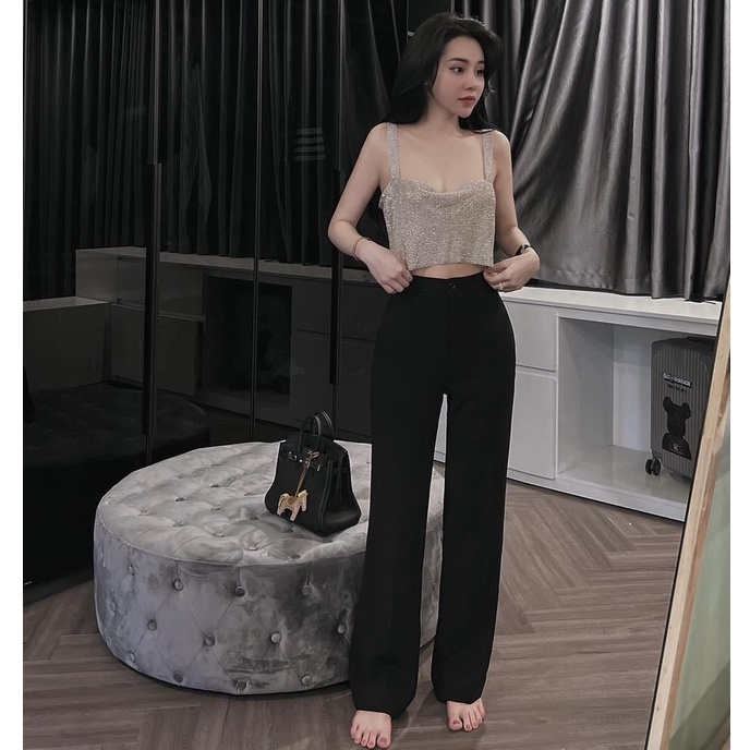Quần Suông Ống Đứng Chất Tuyết Mưa CAREY Nữ FREESHIP - Quần tây Công Sở, Đi Chơi, Đi Tiệc Đều Đẹp