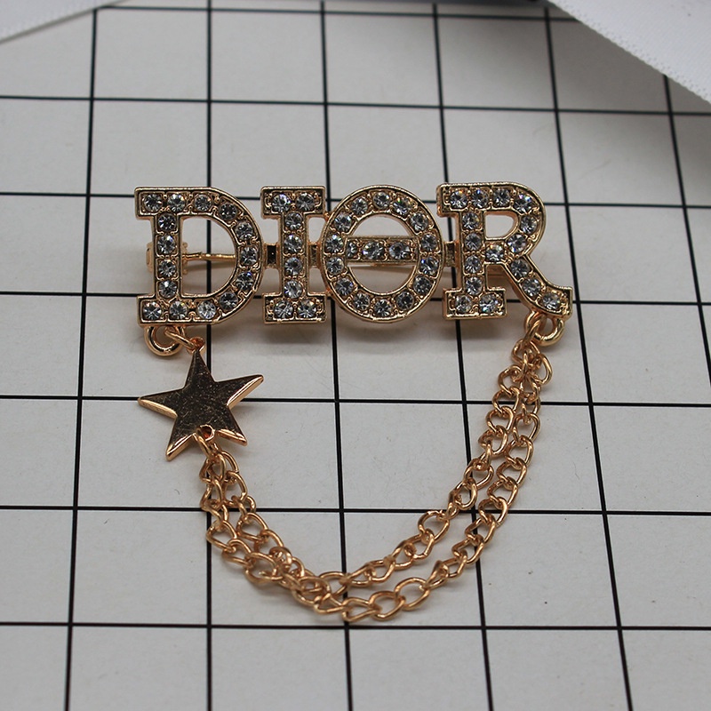 Ghim Cài Áo Hình Chữ Cái Đính Đá Thời Trang Cho Nữ