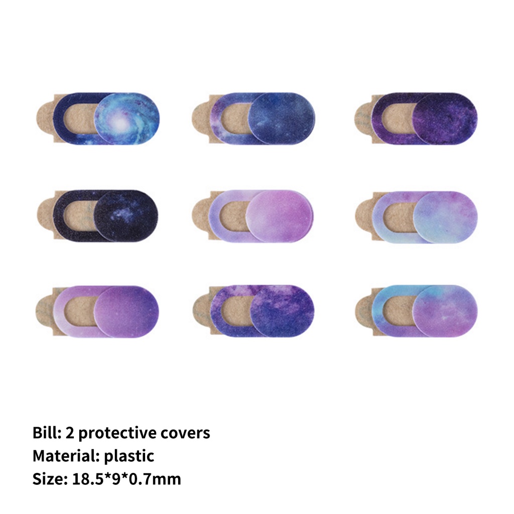 Set 2 Nắp Bảo Vệ Ống Kính Máy Ảnh Laptop Chống Rơi Vỡ Có Thể Tháo Rời