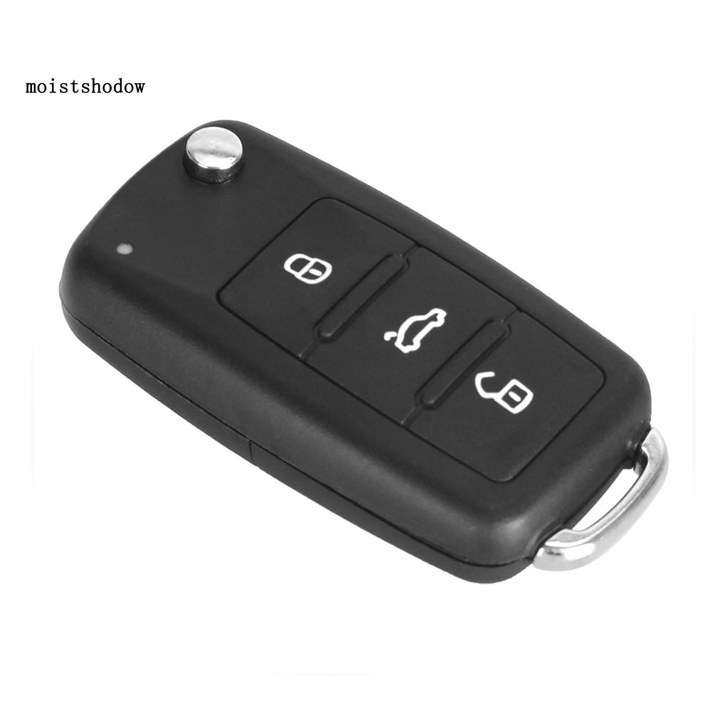 Vỏ Bảo Vệ Chìa Khóa Điều Khiển Từ Xa 3 Nút Cho Xe Hơi Tiguan Golf Sagitar Polo MK6