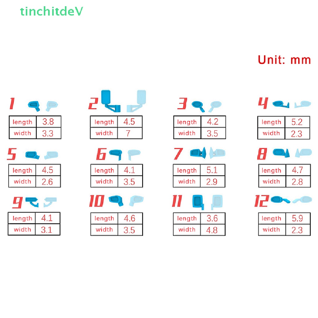 1 Cặp Gương Chiếu Hậu 1: 64 Phản Quang Cho Mô Hình Xe Hơi Đua DIY