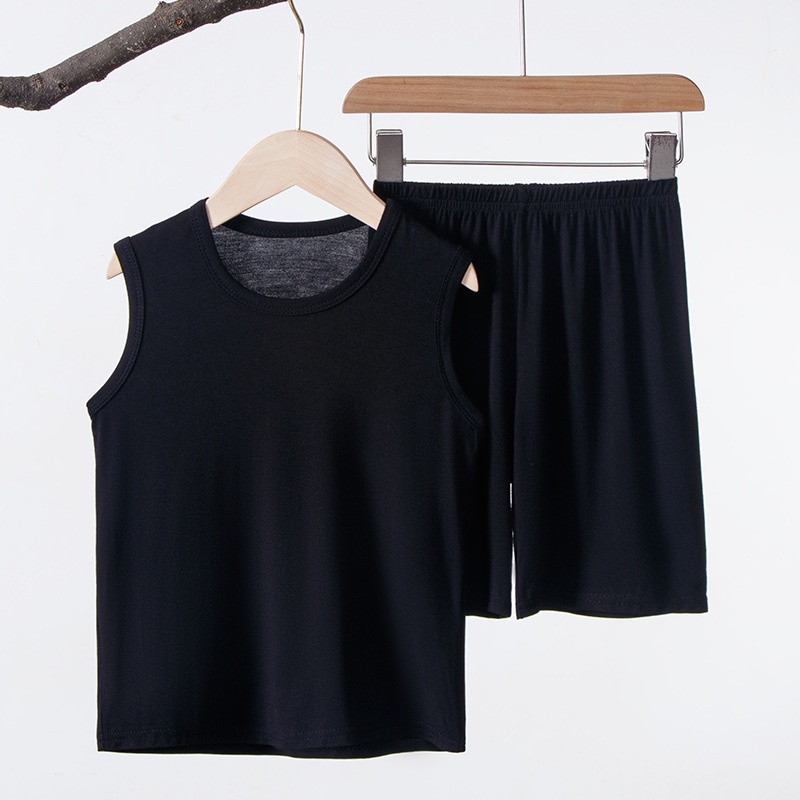 YAOEENH Bộ Đồ Ngủ Áo Sát Nách Phối Quần Short Thời Trang Mùa Hè Cho Bé 90-160cm