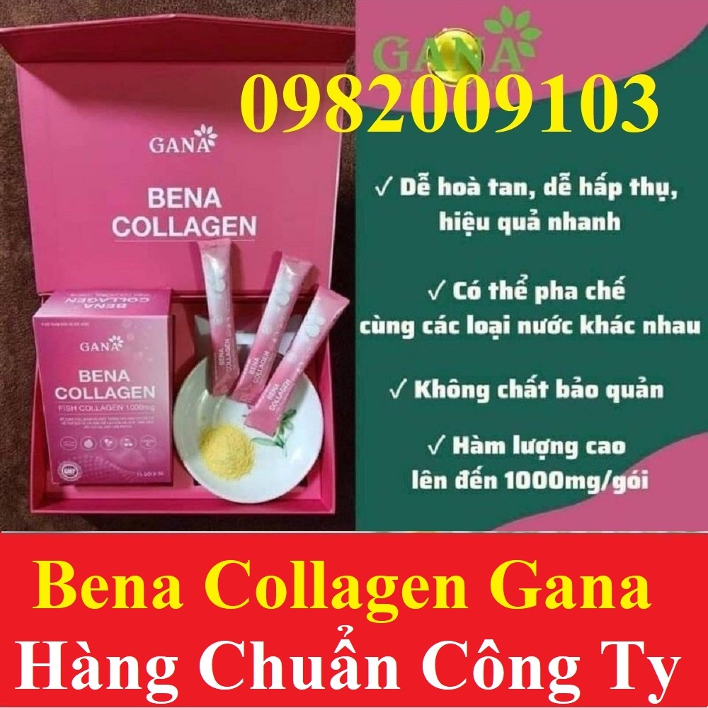 Bena collagen hộp 15 gói - giúp chống lại quá trình lão hoá, giá da trắng- căng bóng