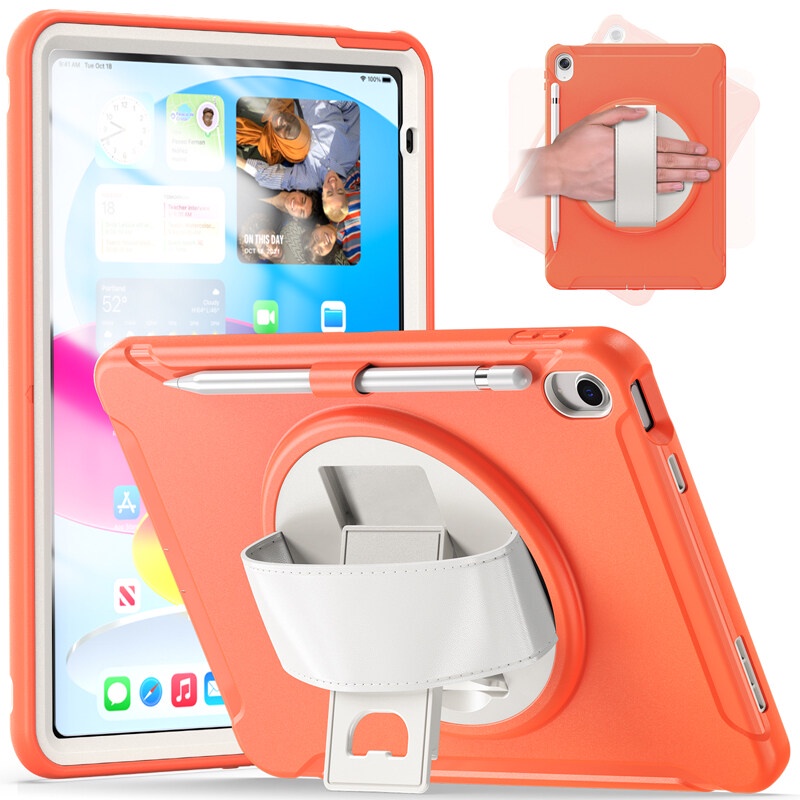 Ốp Máy Tính Bảng Chống Sốc Có Dây Đeo Tay Và Ngăn Đựng Bút Cho 2022 iPad 10th Generation A2757 A2777 A2696 iPad 10 10.9 inch