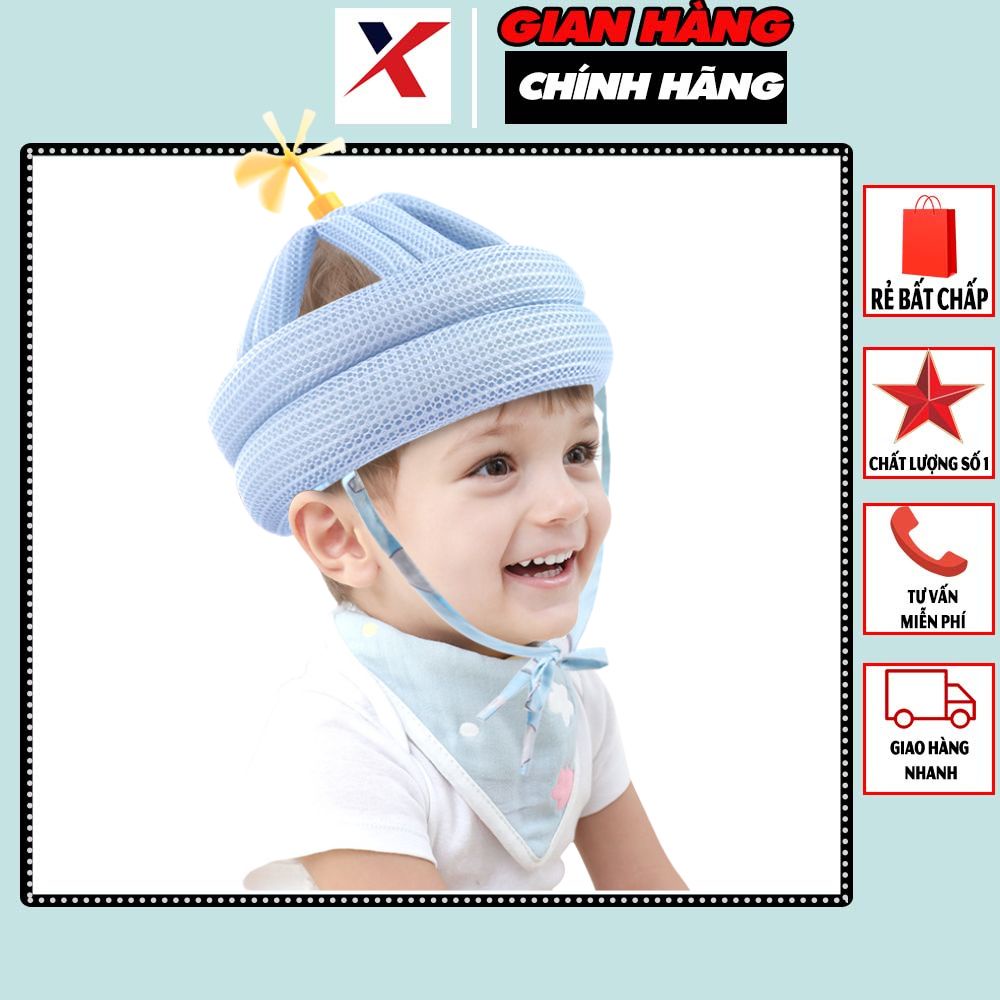 Mũ/ Nón Bảo Hiểm Cho Bé Tập Bò 0-36 Tháng Tuổi Có Lớp Thoáng Khí Không Sợ Nóng,Mũ Tập Đi, Bò Và Tập Ngồi