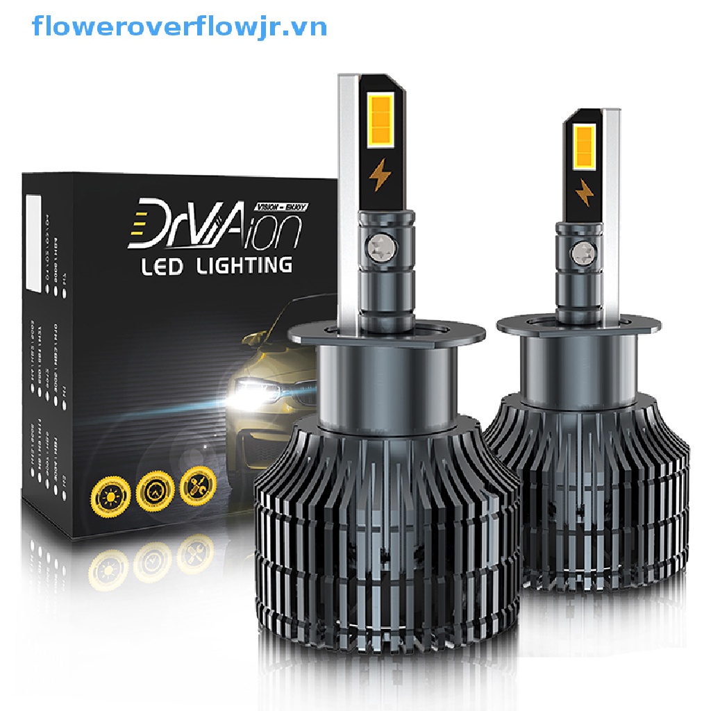 2 Đèn Pha LED H1 180W 25000LM 6500K Ánh Sáng Trắng 12V / 24V Cho Xe Hơi