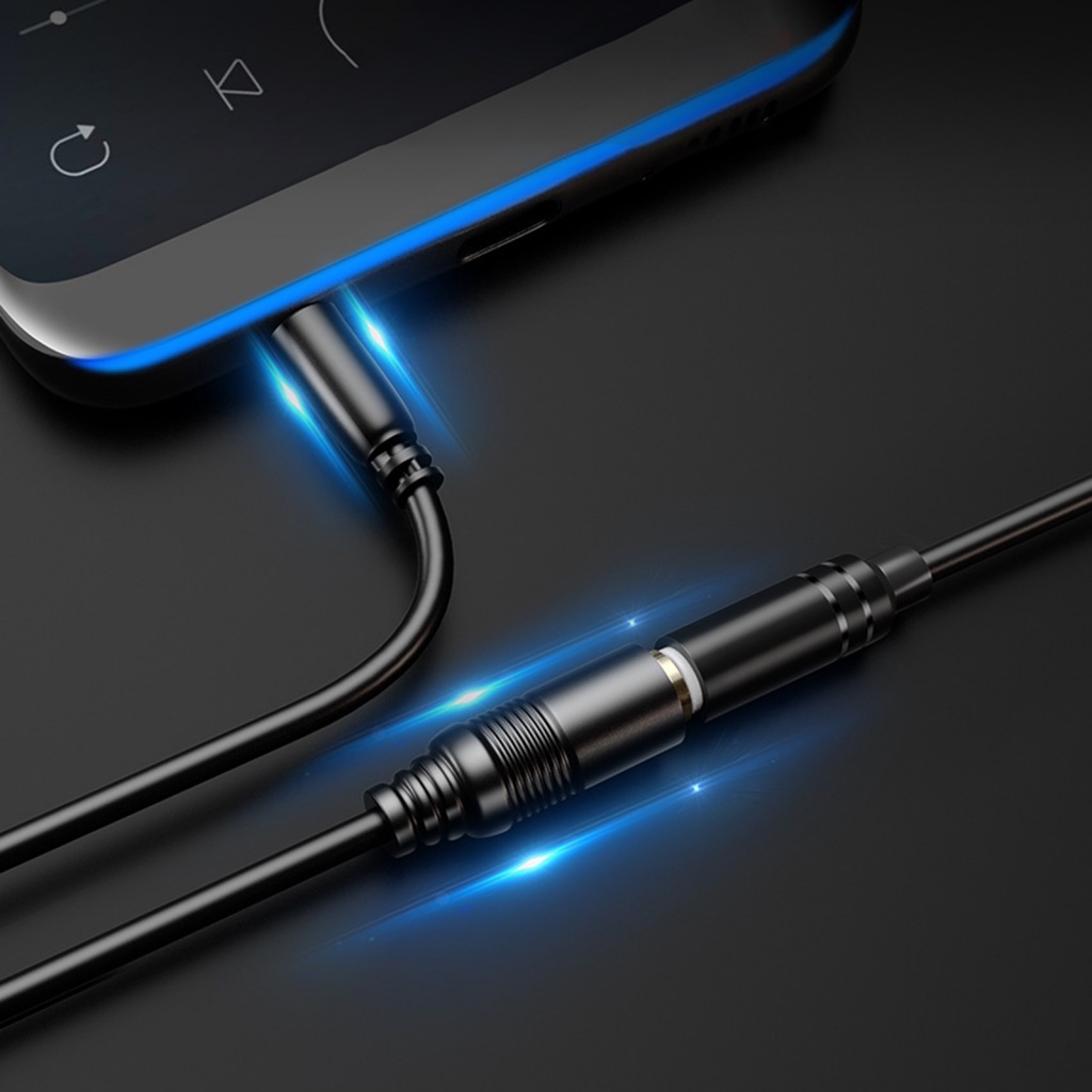 Dây cáp nối dài tai nghe LENOVO 0.75m thích hợp cho giắc cắm 3.5mm