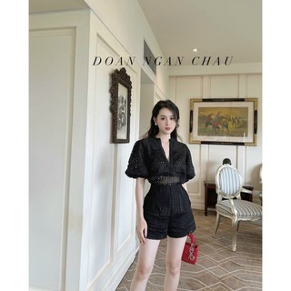 SET ÁO REN TAY PHỒNG KÈM SHORT