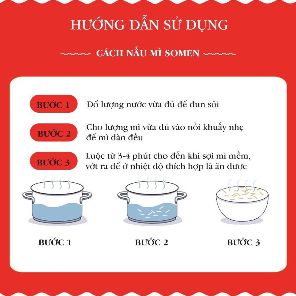 Mì Somen Tách Muối Wagu Ryohin Nhật Bản dành cho các bé ăn dặm trọng lượng 200g