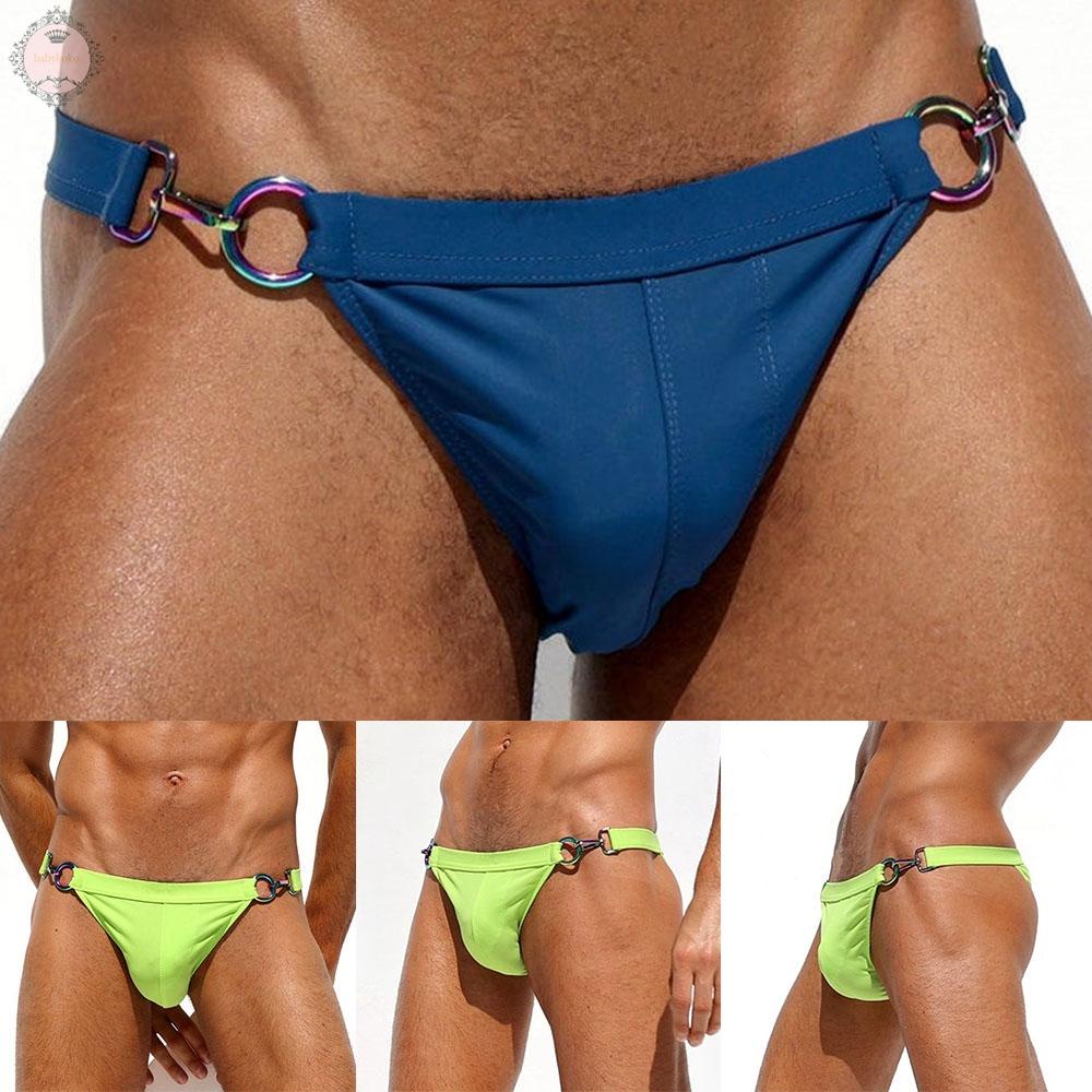 Mens Briefs Bikini Breathable Low Rise S-2XL Shorts Surf Swim Swimming