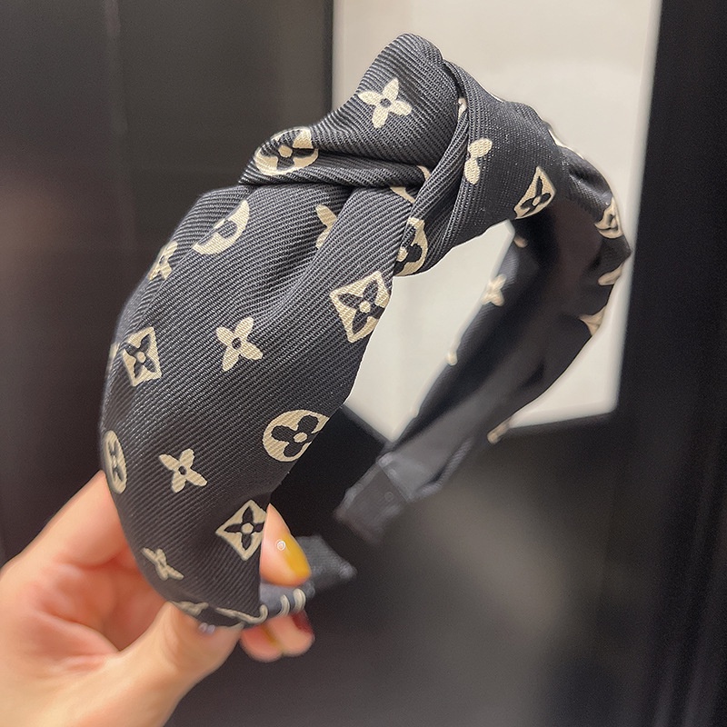 Băng Đô Dệt Kim Bản Rộng In Họa Tiết Hoa Phong Cách Châu Âu Cổ Điển Tươi Mới Cho Nữ