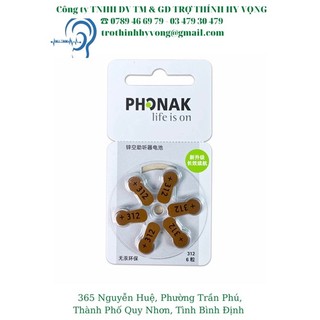 Pin máy trợ thính size 312