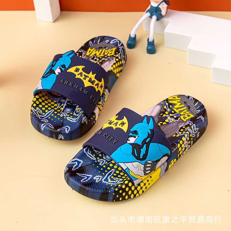 Dép Lê Bé Trai Batman Arkham City. Dép Lê Quai Ngang Chất Liệu Cao Cấp êm bền,đẹp size 26-35 DL21