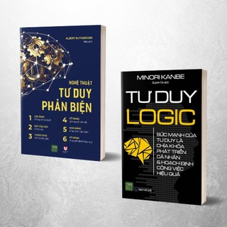 Sách - Combo 2 cuốn Nghệ thuật tư duy phản biện + Tư duy logic - 1980Books