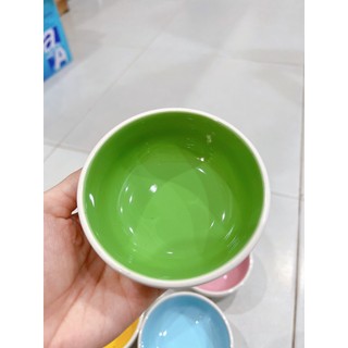Chén ăn sứ tròn / chén sứ màu cho hamster