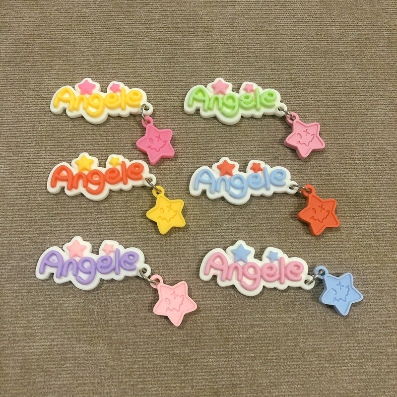 STICKER / JIBITZ / CHARM CHỮ ANGELE TRANG TRÍ DÉP SỤC, DÉP CROCS