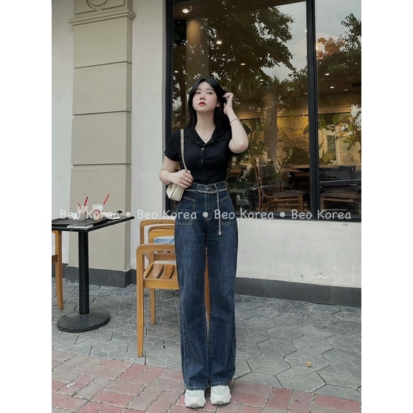 MÃ 4120 - 601 - 3188 QUẦN SUÔNG 2 TÚI TRƯỚC KÈM XÍCH