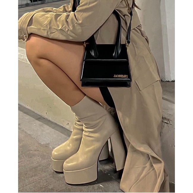 Túi xách nữ đeo chéo quai xoắn Jac logo chữ nổi hàng thời trang mẫu mới h88