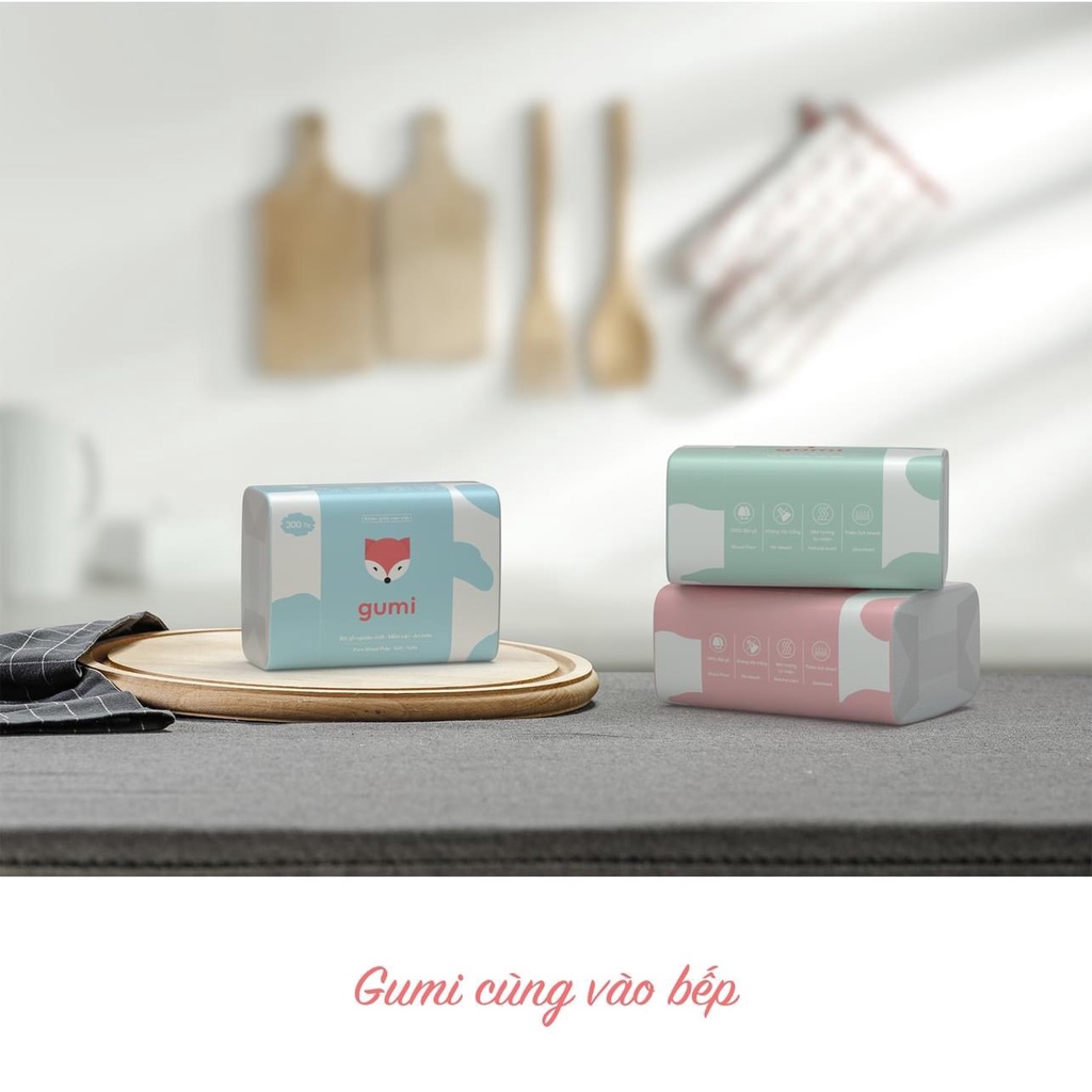 Khăn giấy ăn Momo/Gumi siêu tiết kiệm
