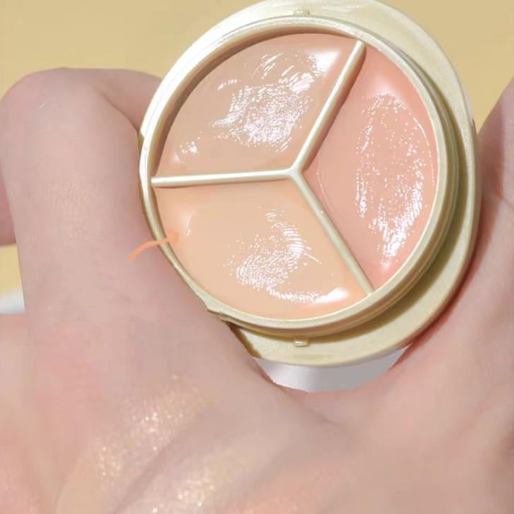 Kem Che khuyết điểm 3 màu GOGO TALES Light Coke Silk Moisten Concealer GT470 tạo sáng che khuyết điểm trung hoà màu da