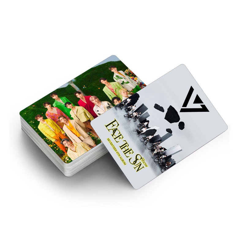 Set 30 Tấm Thẻ Ảnh LOMO Hai Mặt 17 Thẻ Hình Nhóm Nhạc KPOP SEVENTEEN