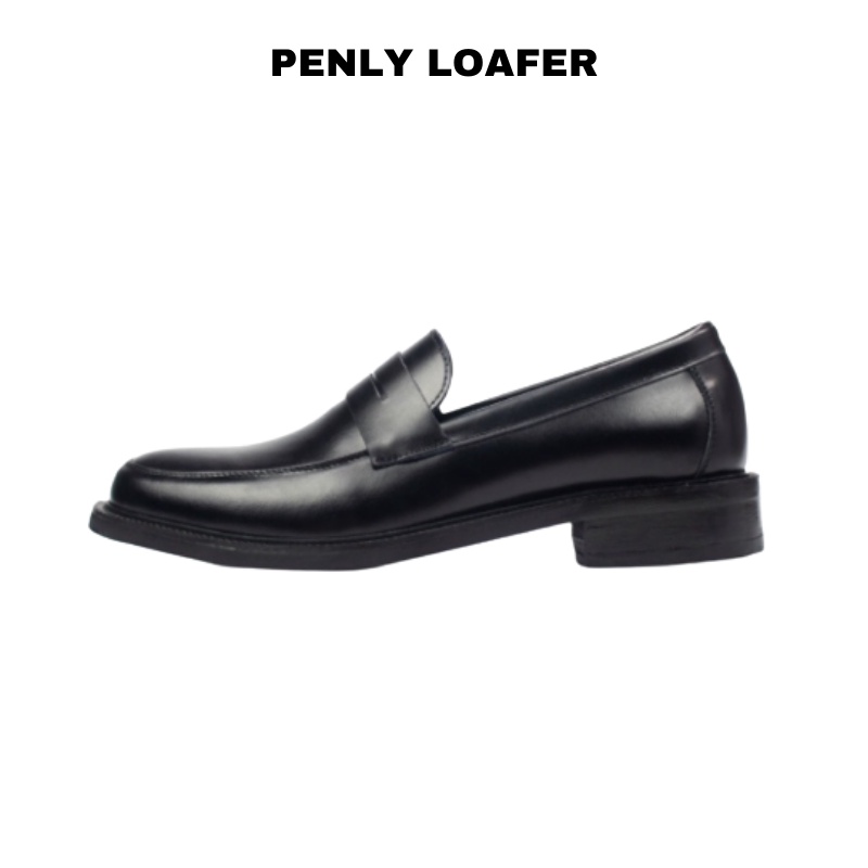 Giày Lười DECEMBER Penny Loafer Black BB02 tặng thêm lót giày