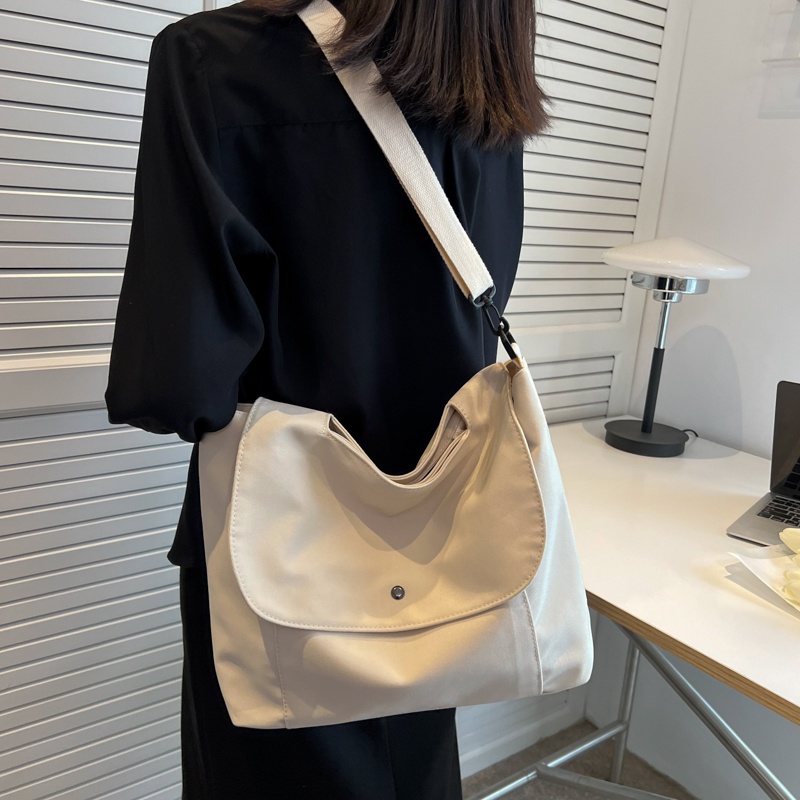 Túi Đeo Vai Bằng Vải canvas Cỡ Lớn Thiết Kế Đơn Giản Thời Trang Cho Nữ