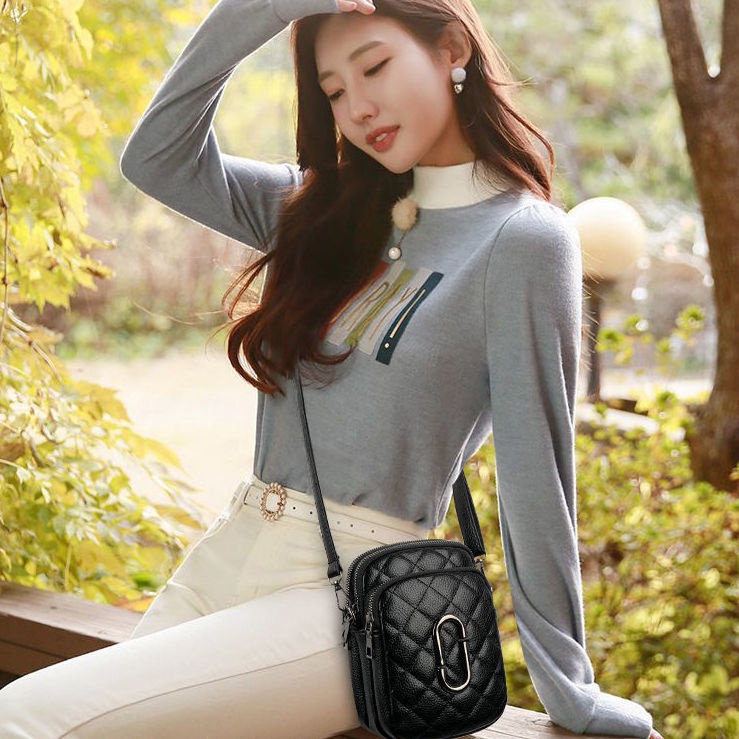 Túi Đeo Chéo Nhỏ Thêu Đường Chỉ Thời Trang Mới 2023 Dành Cho Bạn Nữ