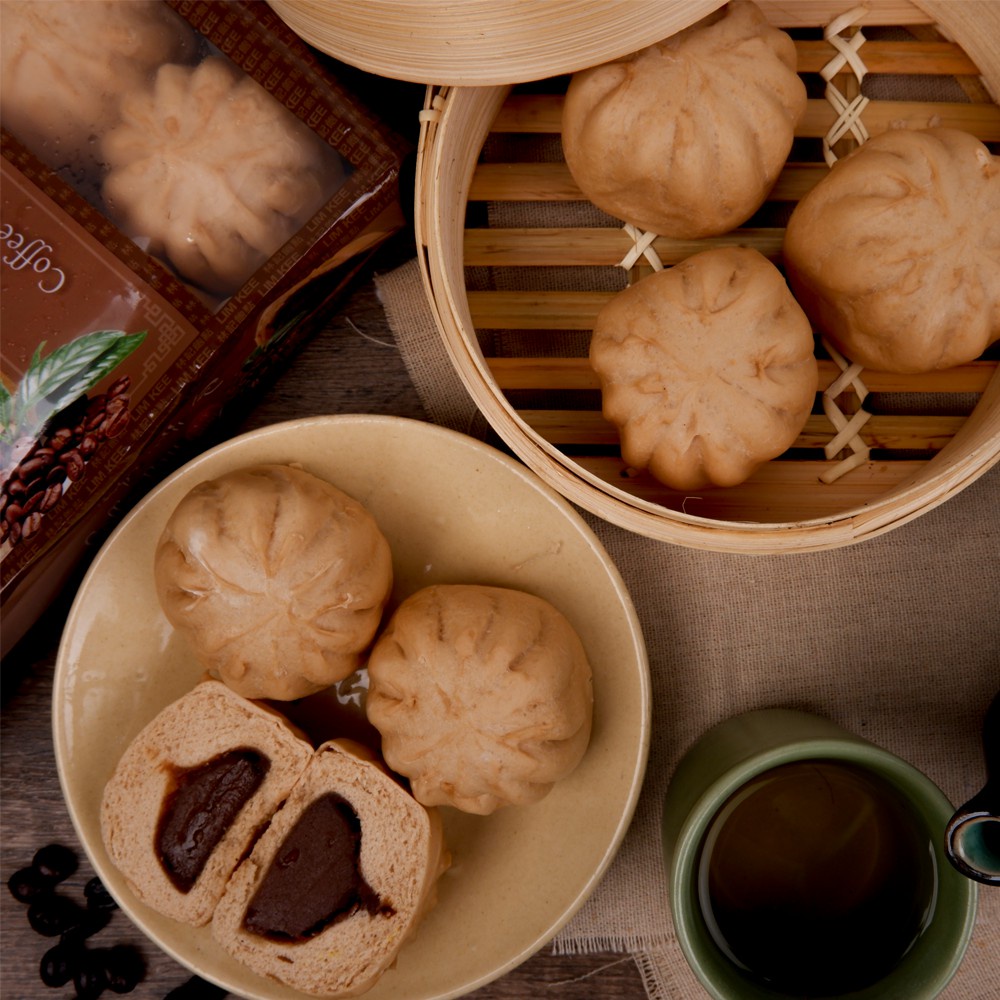BÁNH BAO NHÂN CÀ PHÊ LIM KEE SINGAPORE 280G/ 8 bánh