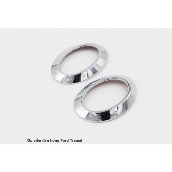 Bộ ốp viền đèn hông, xinhan hông dành cho xe Transit 2015 - 2022 mạ crom sáng bóng